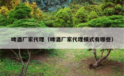 啤酒厂家代理（啤酒厂家代理模式有哪些）