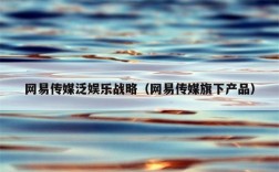 网易传媒泛娱乐战略（网易传媒旗下产品）