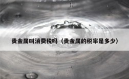 贵金属叫消费税吗（贵金属的税率是多少）