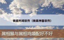 微商时间软件（微商神器软件）